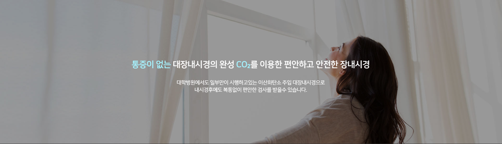 통증이 없는 대장내시경의 완성 CO2를 이용한 편안하고 안전한 장내시경